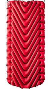 Klymit Static V Luxe Sleeping Pad, Extra Wide (up to 30 inches), Maximum Comfort for Car Camping, Travel, and Backpacking (Insulated and Non-Insulated)
