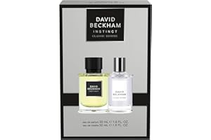 David Beckham Classic Homme Eau de Toilette & Instinct Eau de Parfum Gift Set for Him, Warm & Spicy Perfume, Captivating Citr