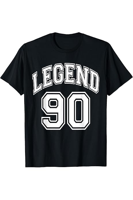 Amazon.com: Legend 90 Number Varsity Team - 90th Birthday & 90 