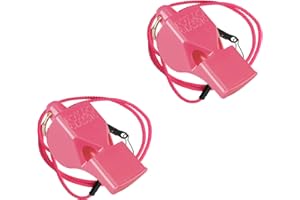 Fox 40 Classic Sports and Safety Loud Whistle with Lanyard, Multiple Colors (2 Pack)