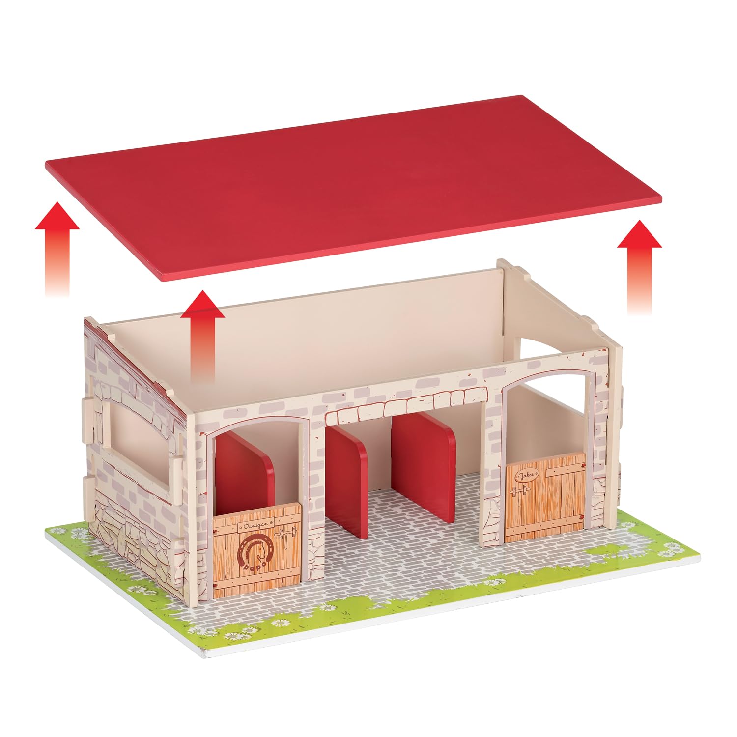 Papo - Horse Box Toy for Kids - Ages 3+ - Equestrian World Collection - Creative Play Equestrian World - Gift Idea Toy for Girls and Boys - 40 Cm X 27 Cm