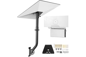 Starlink Mount Gen 3, Adjustable Starlink Gen 3 Pole Adapter with 2-in-1 Router Mount, 28.3in Starlink Mounting Kit, Wall/ Ro