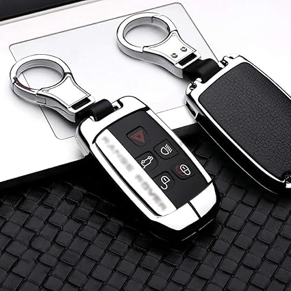 ontto for Land Rover Car Key Cover Zinc Alloy Leather Key Fob Cover ...