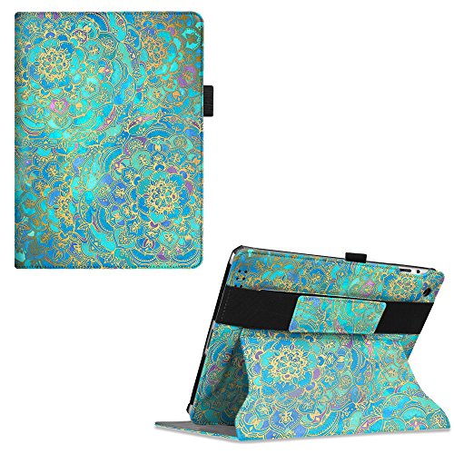 Fintie iPad 2/3/4 Case [Corner Protection] - [Multi-Angle Viewing, Headrest] Stand Cover W/Elastic Hand Strap, Auto Sleep/Wake for iPad 4 Retina Display/iPad 3 / iPad 2, Shades of Blue