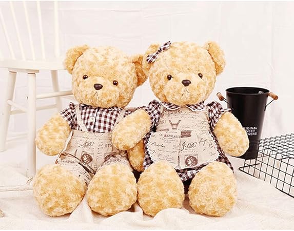 Amazon 熊ぬいぐるみ 特大 動物 くまぬいぐるみ おもちゃ リボンベア 抱き枕 お祝い ふわふわ 子供 女性 ブラウン プレゼント カップル くま テディベア 可愛い 贈り物 インテリア 60cm ぬいぐるみ おもちゃ