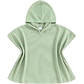 Balaflyie Kids Swim Cover up Girls Boys Waffle Towel Poncho Swimsuit Coverups for Beach, Pool, Bath