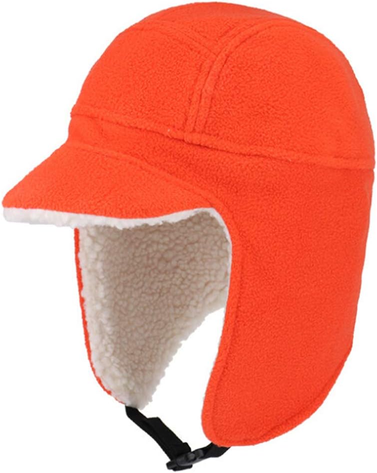 orange winter hunting hat