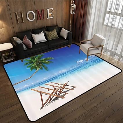 Amazon Com Carpet Mat Coastal Decor Collection Havana Paradise