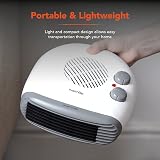 Warmlite WL44004 Portable Flat Fan Heater 2000W 2 Heat Settings White view 6