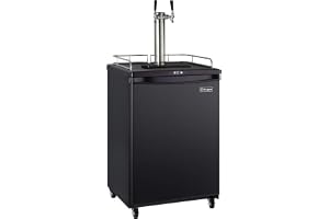 Kegco Keg Dispenser, Black, 2 Tap