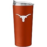 Logo Brands NCAA 20 oz Powder Coat Stainless Tumbler -Double-Wall Insulated Everday Tumbler for Hot or Cold Drinks, High Lip Lid, Team Color