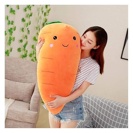 XuBa 1pc 75cm Cretive Simulation Plush Toy Stuffed Carrot with Down Cotton Super Soft Pillow Intimate Gift for Girl as Picture Show