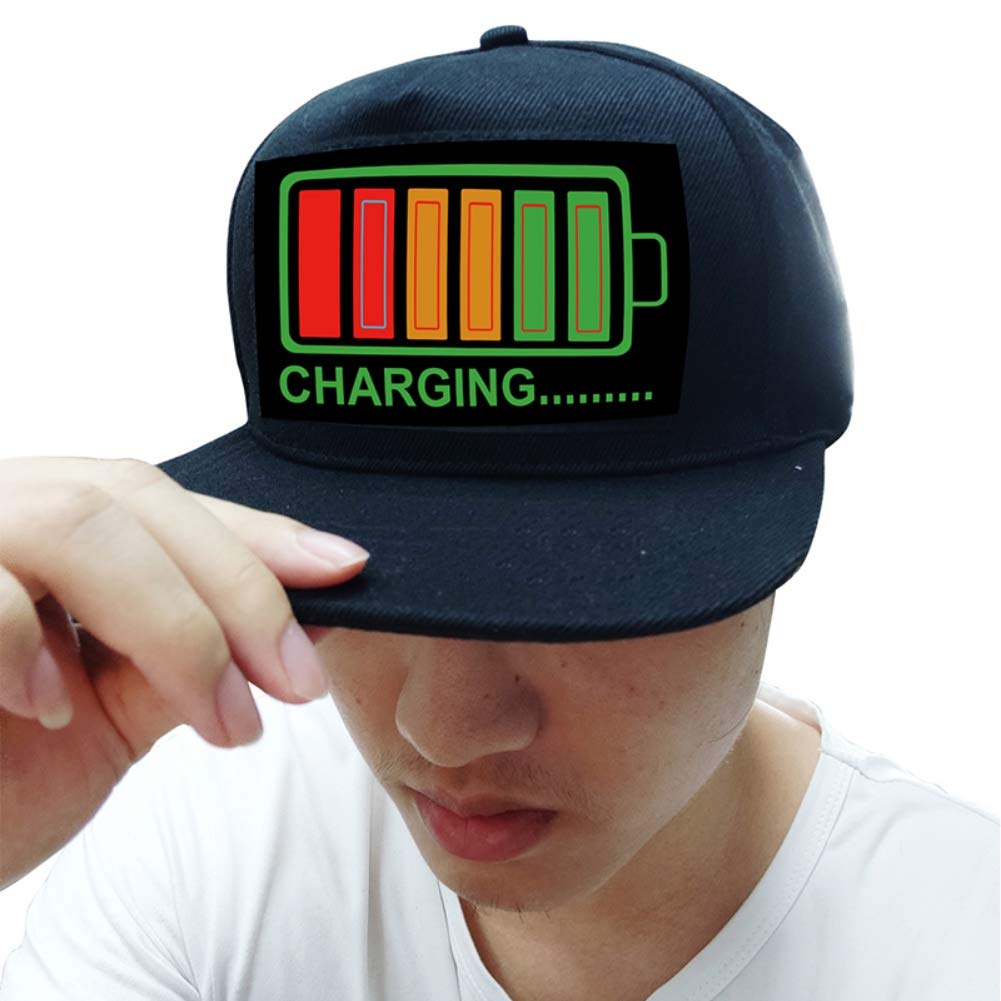 Baseball Cap DJ LED Flashing Hat 