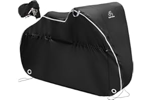 TeamObsidian Bike Cover - Outdoor Bike Storage, Bicycle Transportation or Travel Covers - Waterproof eBike Protection - For 1 to 3 Bikes - Heavy Duty Ripstop 600D Oxford Material