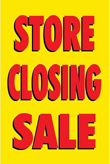 Amazon Com Half Price Banners Store Closing Sale Vinyl Banner