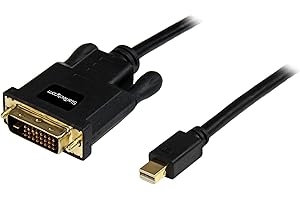 StarTech.com 6ft (1.8m) Mini DisplayPort to DVI Cable - Mini DP to DVI Adapter Cable - 1080p Video - Passive mDP 1.2 to DVI-D