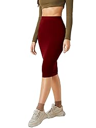WDIRARA Women's Basic High Waist Solid Elegant