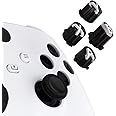 eXtremeRate ABXY Buttons for Xbox Series X & S Controller, Three-Tone Black & Clear with White Classic Symbols Action Keys Replacement Buttons for Xbox One S/X, Elite Series 2 & 1 Wireless Controller