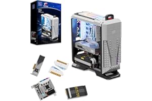 BRICKKK Technic Clamping Building Blocks Set PC Desktop Computer Building Set for Adult, PC Desktop Computer Building Kit, Creative Collectible Build-and-Display Model for Home or Office