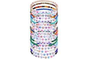 FETELAZ 16PCS Taylor Friendship Bracelets Merch, Outfit Shirt Tour Gift for Women Girls Kids