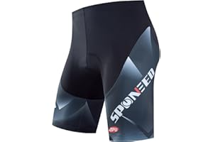 sponeed Men Bike Shorts Cushioned Biking Wear Gear Road Cycling Bottoms