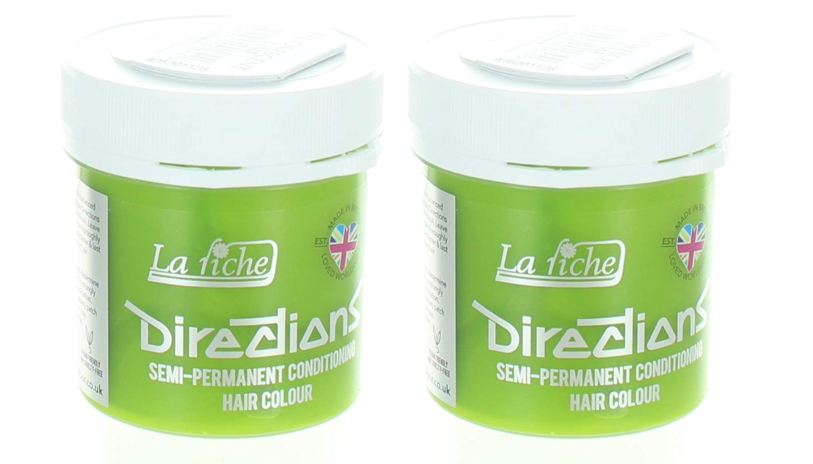 La Riche Directions Semi-Permanent Hair Colour Dye x2 Pack- Fluorescent Lime — image 1