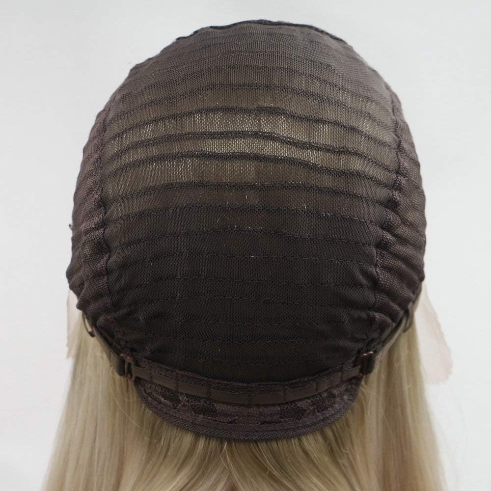 Pre Plucked Hairline Long Wig Body Wave Heat Resistant Fiber Natural Colors Synthetic Lace Front Wigs for Women Natural Looking Replacement Wig Daily Cosplay Party Drag Queen 24" (Dark Brown 6#) - Image 4