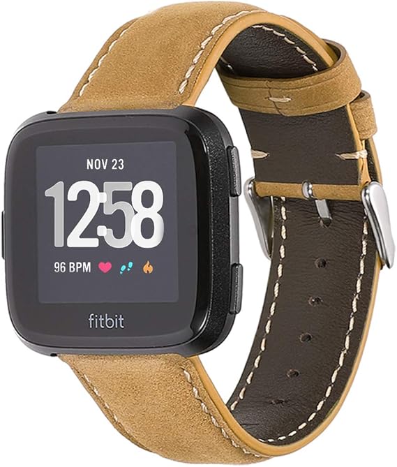 CHIMAERA Correa para Fitbit Versa - Pulsera de Repuesto de Cuero ...