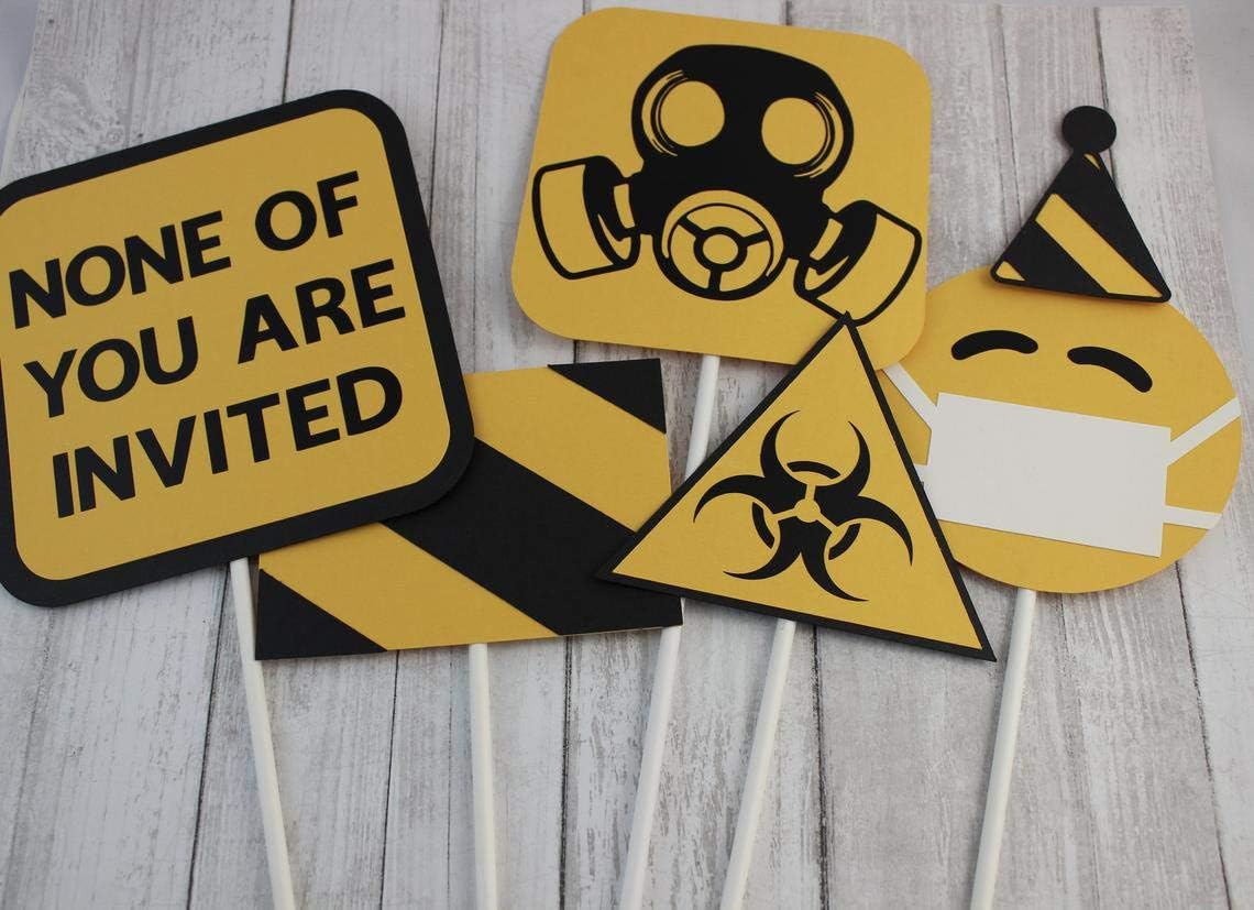 Quarantine Birthday Party Table Decorations, Quarantine Centerpieces