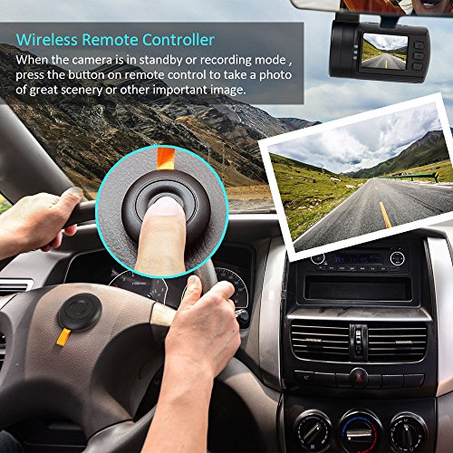 Dual Car Dash Cam,Mini 0906 Dual Channel FHD 1080P 275 Degree Wide Angle Car DVR Recorder with Super Night Vision,GPS,Motion Detection,WDR,Loop Recording camera for car