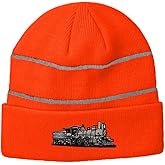 Custom Reflective Beanie Train D-6-0 Embroidery Acrylic