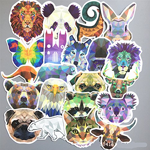 Random stickers for laptop [35pcs] diamond animal decals northern…