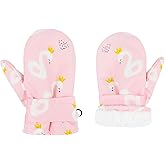 American Trends Lined Fleece Toddler Mittens Winter Warm Gloves Child Ski Waterproof Snow Baby Mittens for Boys Girls