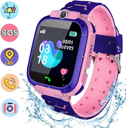 NAIXUES Smartwatch Niños, Reloj Inteligente Niña IP67, LBS, Hacer ...