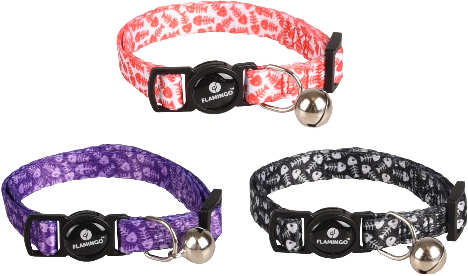 Flamingo Cat Collar Loulou Multiple colours 20-32cm 10mm