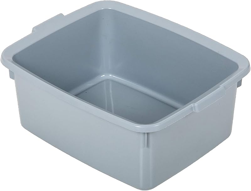 Addis Eco 12 Litre Rectangular Washing Up Bowl Grey 42x33x16.5cm