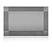 U'Artlines Placemat, Crossweave Woven Vinyl Placemat Washable Table Mats Silver Gray
