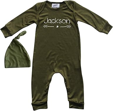 personalized baby boy romper