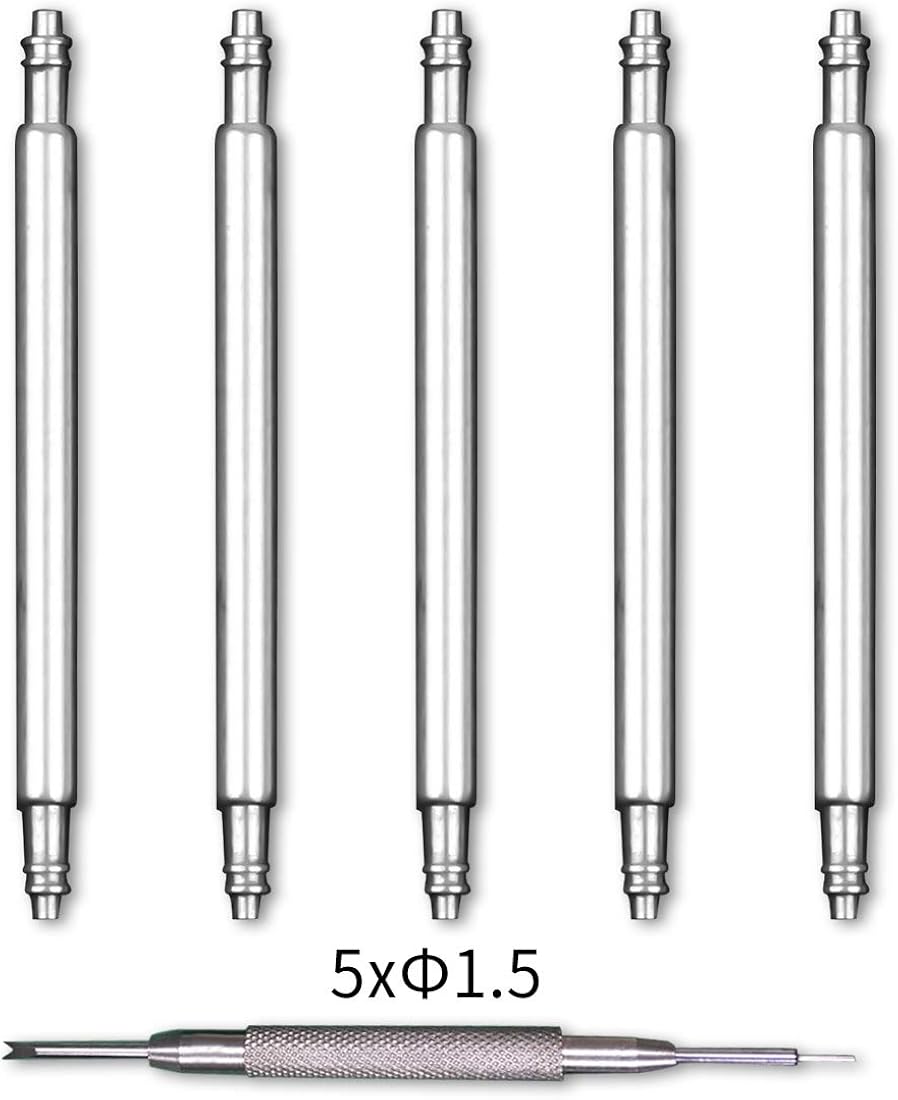 Stainless Steel Watch Band Pins, Wellfit Watch Pins, Heavy Duty Spring