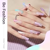 Modelones Gel Nail Polish 6 Colors Pastel Kit with Nail Art Brush view 2
