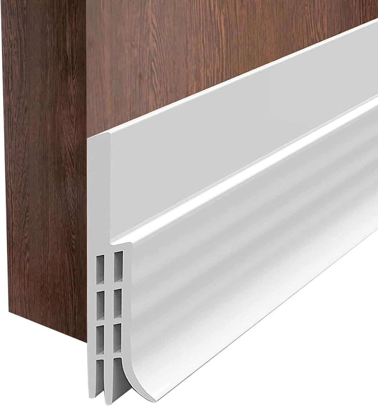 Draft Stoppers - Door Draft Stopper Door Sweep Door Sweep Seal Gap Up for Interior & Exterior Doors - Keeping Draft, Noise, Dust and Unwanted Animals Out,1.9