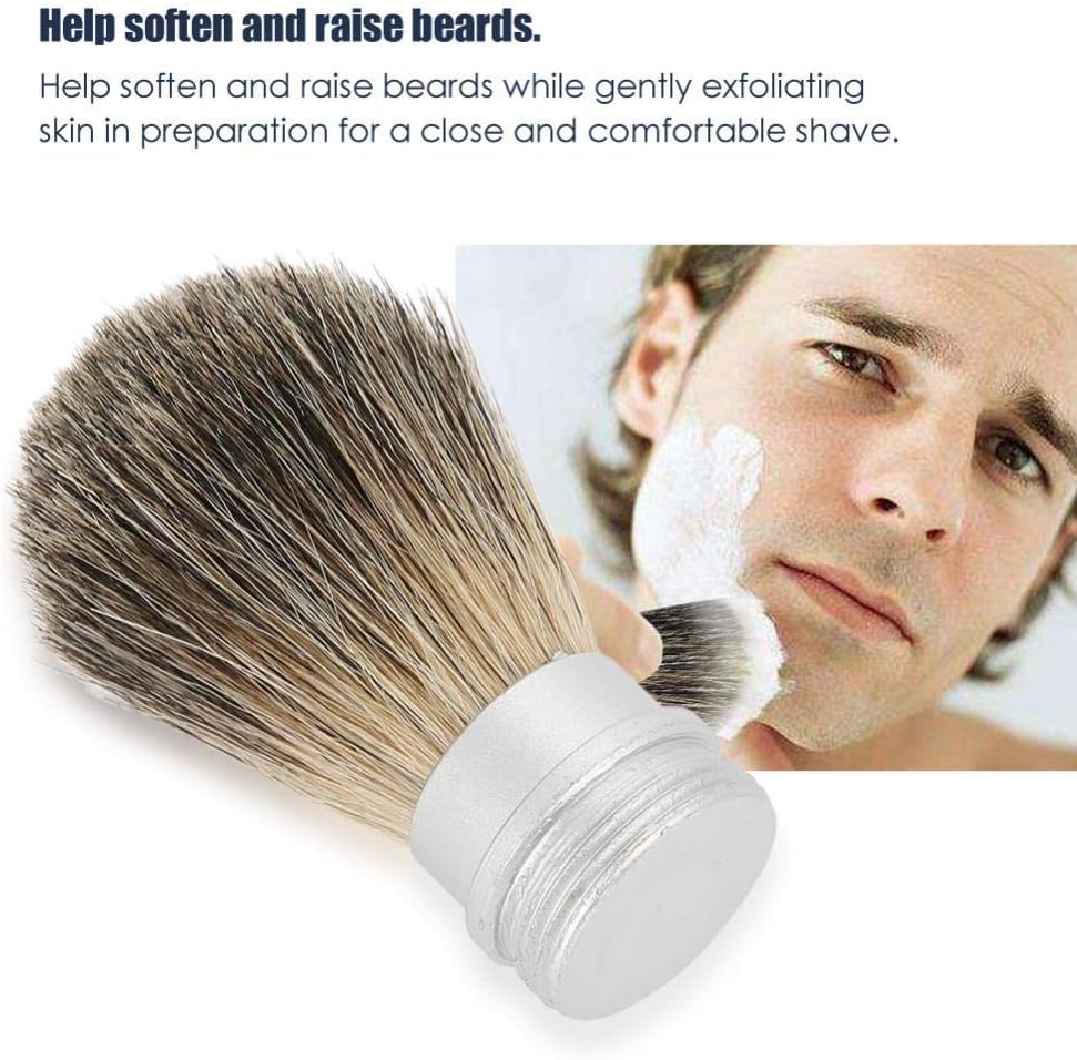Portable Shaving Brush, Dust Proof Mustache Bristle Hair Brush for Men - Image 5