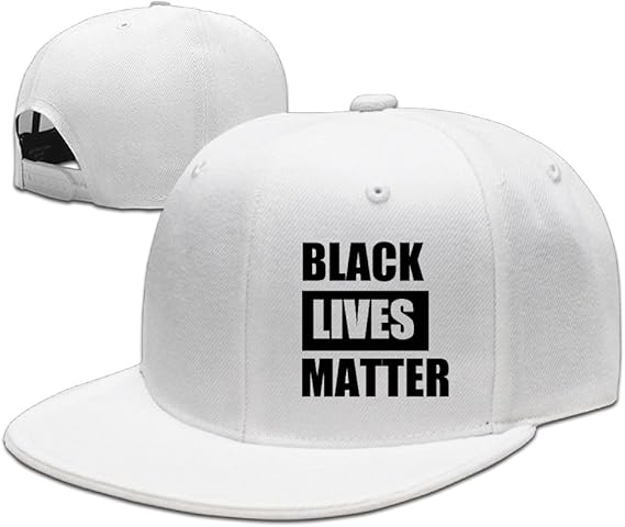 Amazon Yokoあさの メンズ レディース ファッション 黒人の命は大切 Uvカット キャップ ホワイト キャップ 通販