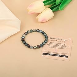 AD Beads Handmade Gemstone Stretch Elastic Bracelet