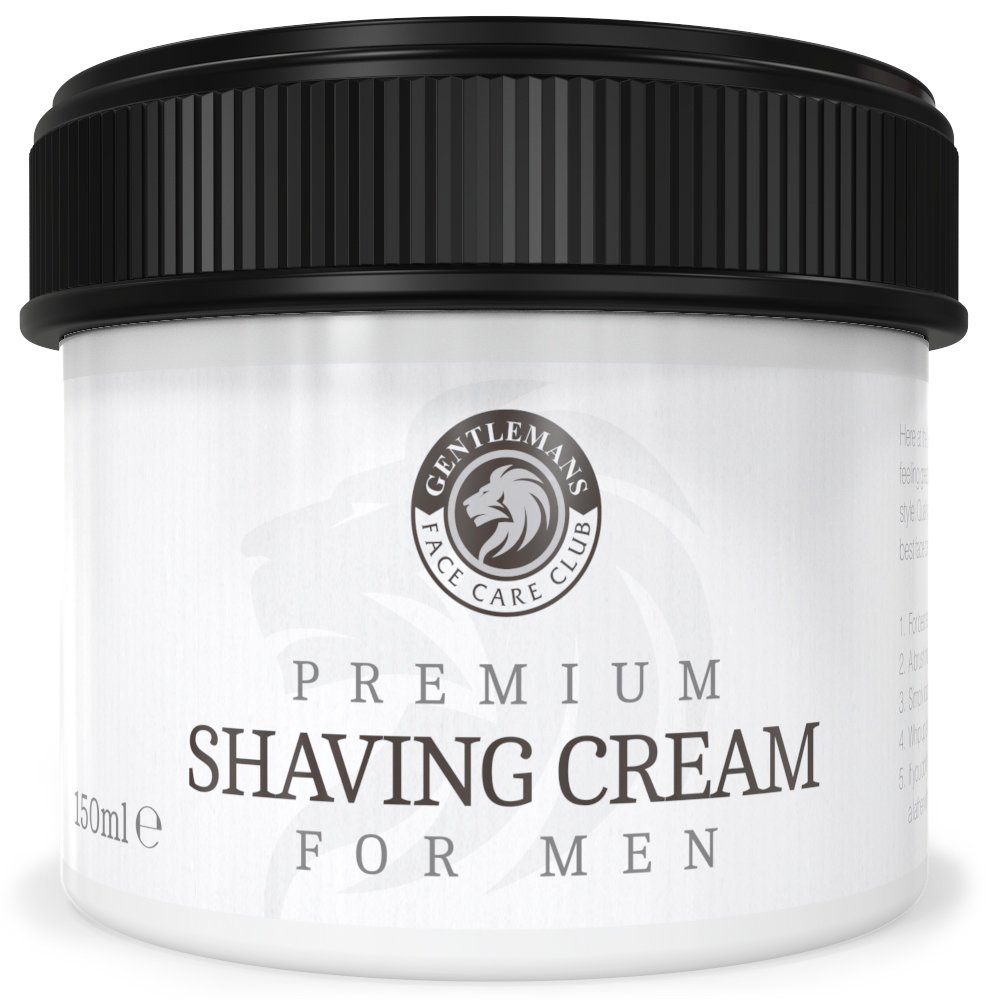 Shaving Cream - Luxury Sandalwood Shave Cream From Gentlemans Face Care Club - Large 90 Day Supply 150ml Pot