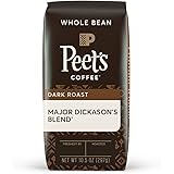 Peet's Coffee, Major Dickason's Blend - Dark Roast Whole Bean Coffee - 10.5 Ounce Bag
