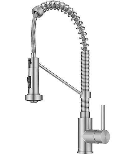 KRAUS Britt Commercial Style Spot Free Stainless Steel Pre-Rinse