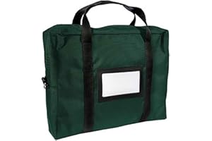 BANKSUPPLIES Forest Green 18W x 14H x 4D Briefcase Courier Bag