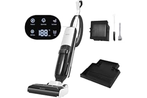 EOUS Steam Vacuum Cleaner, 3-in-1 Vacuum Mop with Steamer for Home, Self-Cleaning System, Separate Clean and Dirty Water Tanks, Self Propelled, Wet Dry Vacuum Cleaner for Hardwood, Tile Floor