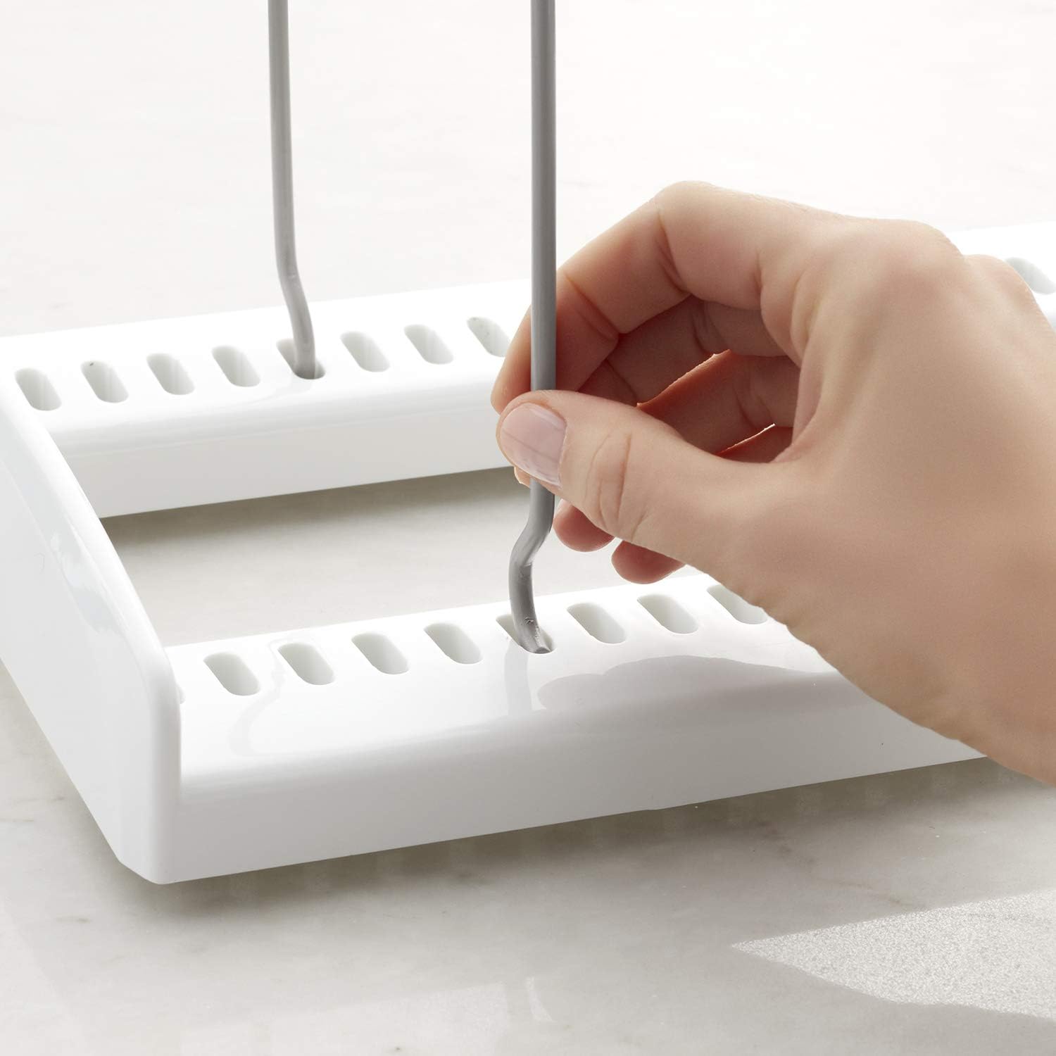YouCopia Bakeware Storemore Adjustable Rack, Standard, White: Kitchen & Dining